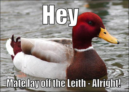 bloody angry bird - HEY  MATE LAY OFF THE LEITH - ALRIGHT! Malicious Advice Mallard