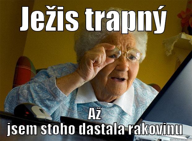 JEŽIS TRAPNÝ AŽ JSEM STOHO DASTALA RAKOVINU Grandma finds the Internet