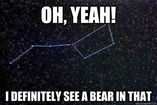 Oh, Yeah! I definitely see a bear in that  Constellations