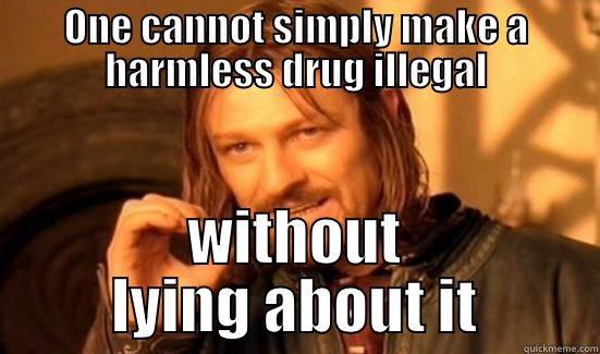 ONE CANNOT SIMPLY MAKE A HARMLESS DRUG ILLEGAL WITHOUT LYING ABOUT IT Boromir