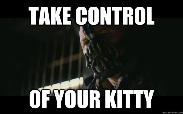 Take Control of your kitty - Take Control of your kitty  Badass Bane