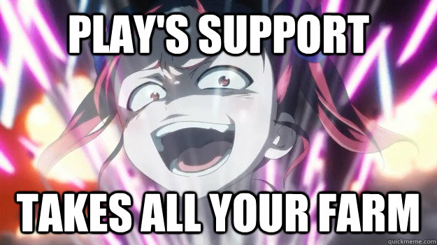 Play's Support Takes all your farm  accel world meme