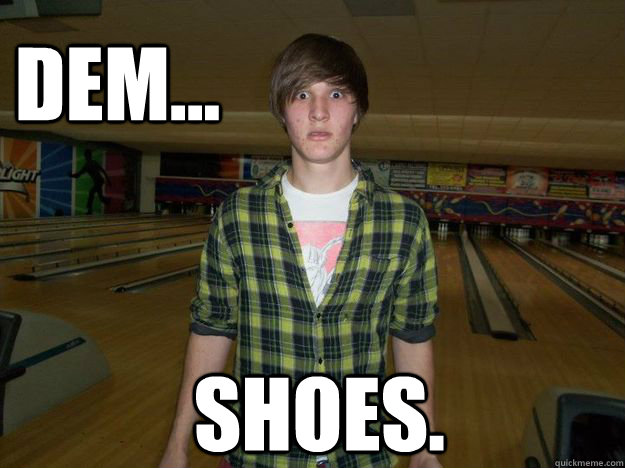 DEM... SHOES.  Bowling Shoes fetish