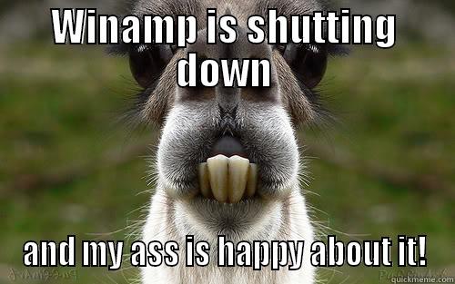 Winamp Llama - WINAMP IS SHUTTING DOWN AND MY ASS IS HAPPY ABOUT IT! Misc