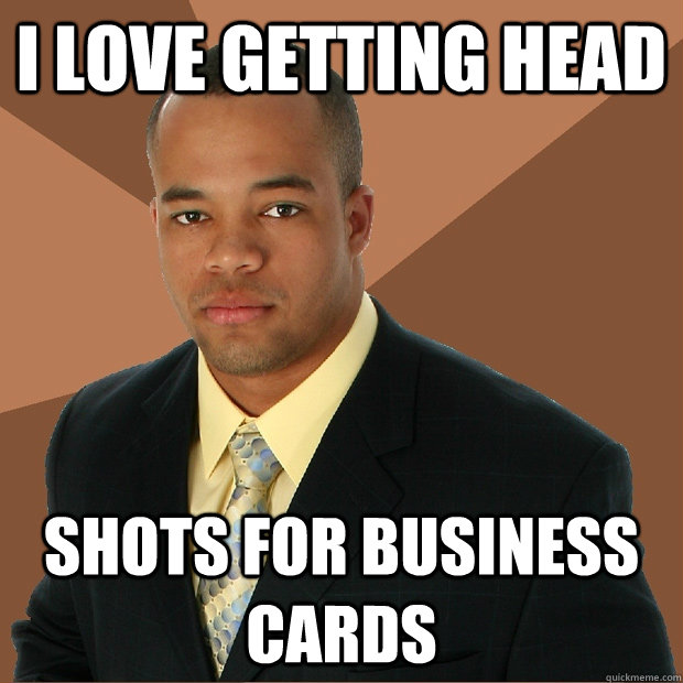 i love getting head shots for business cards  Successful Black Man