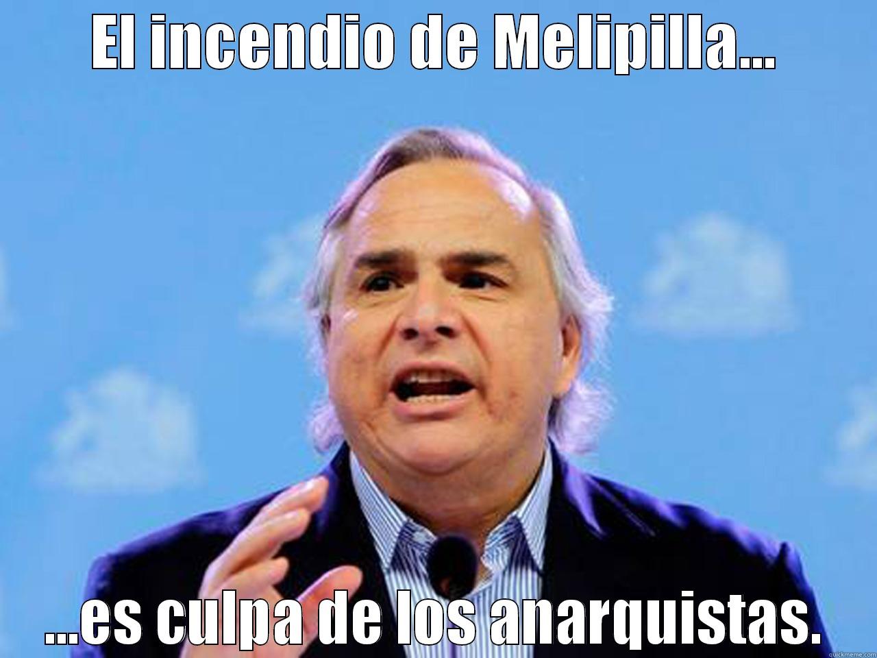 EL INCENDIO DE MELIPILLA... ...ES CULPA DE LOS ANARQUISTAS. Misc