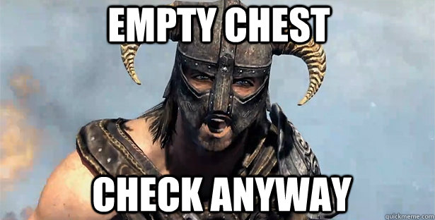 Empty Chest Check Anyway  skyrim