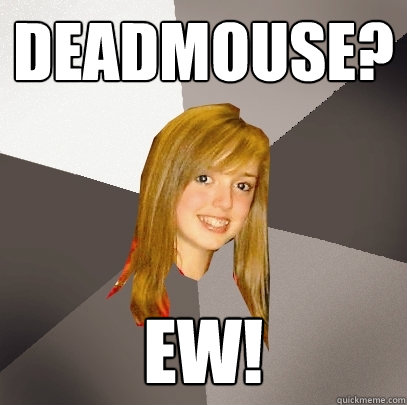 DEADMOUSE? ew!  Musically Oblivious 8th Grader