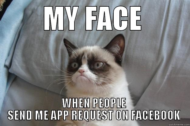 no i wont play with you - MY FACE WHEN PEOPLE SEND ME APP REQUEST ON FACEBOOK Grumpy Cat