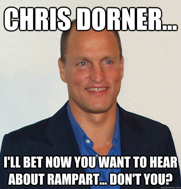 Chris Dorner... I'll bet now you want to hear about Rampart... don't you?  Scumbag Woody Harrelson