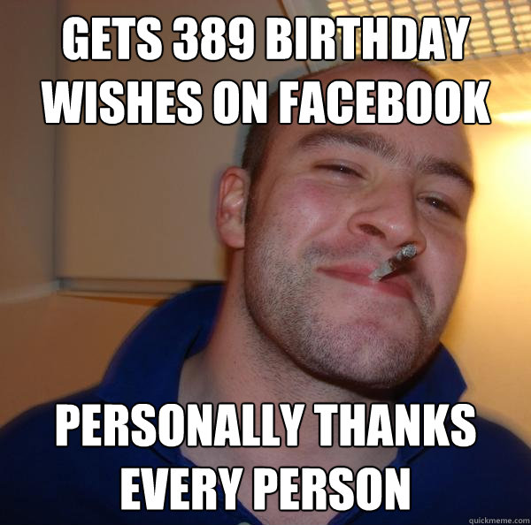 gets 389 birthday wishes on facebook personally thanks every person - gets 389 birthday wishes on facebook personally thanks every person  Misc