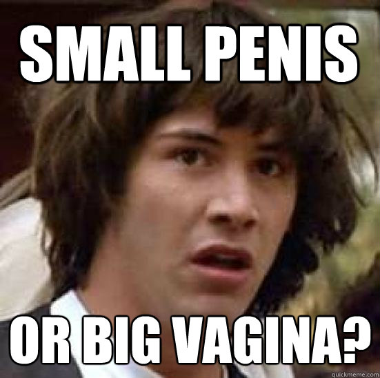 small penis or big vagina?  conspiracy keanu