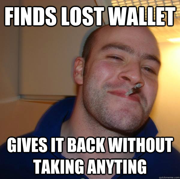 Finds lost wallet Gives it back without taking anyting - Finds lost wallet Gives it back without taking anyting  Misc