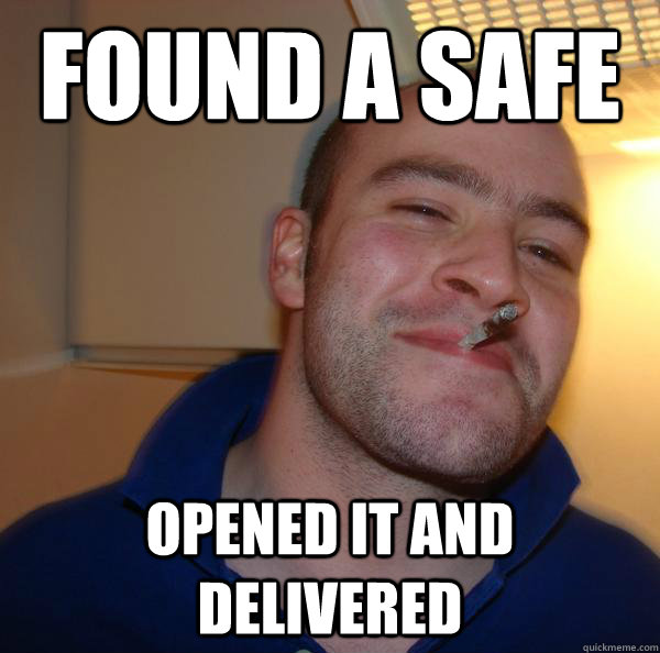Found a safe Opened it and delivered - Found a safe Opened it and delivered  Misc