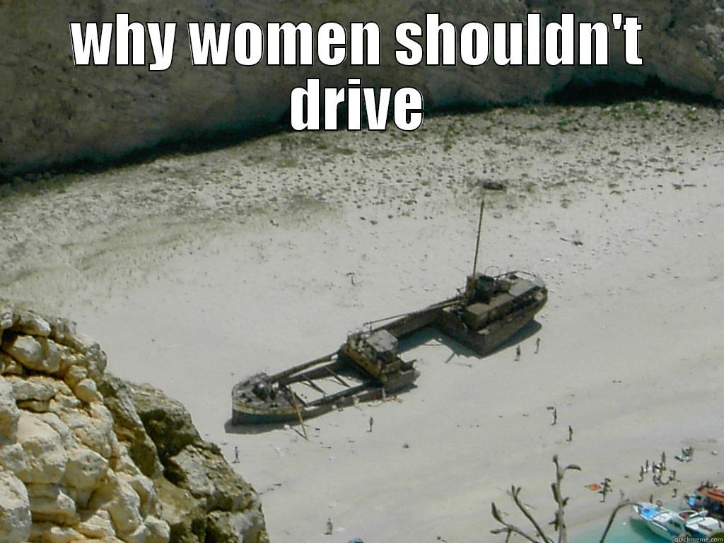 WHY WOMEN SHOULDN'T DRIVE  Misc