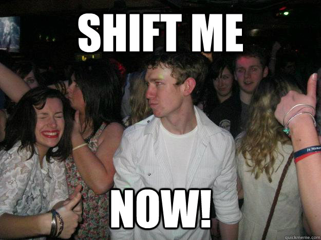 shift me now! - shift me now!  The deo stare