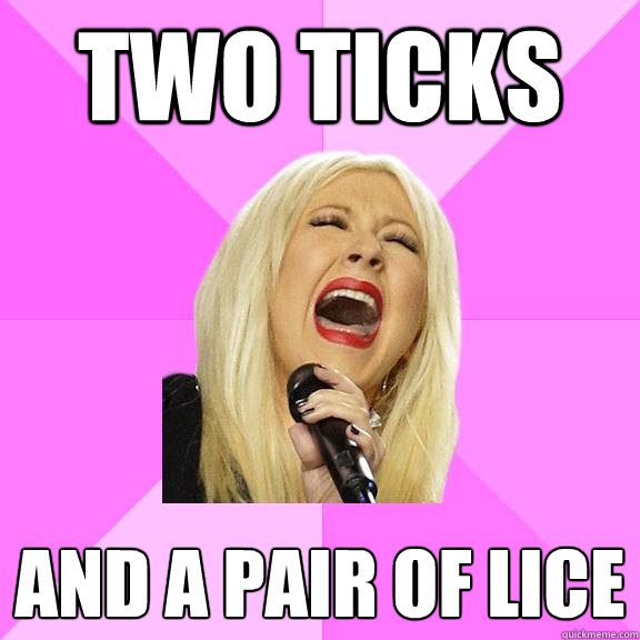 two ticks and a pair of lice  Wrong Lyrics Christina