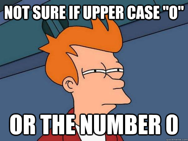 not sure if upper case 