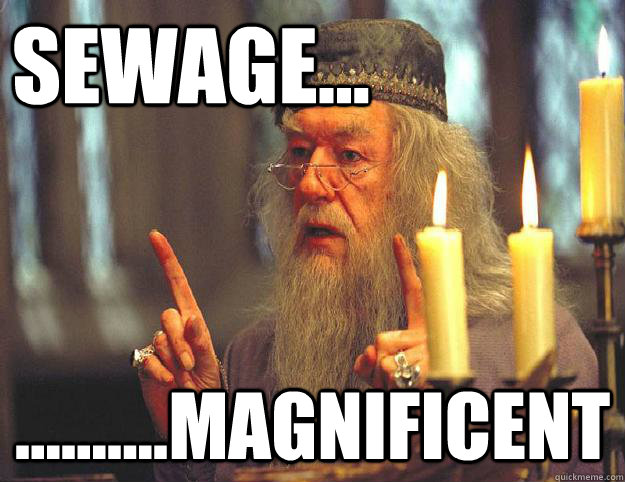 Sewage... ..........Magnificent  Scumbag Dumbledore