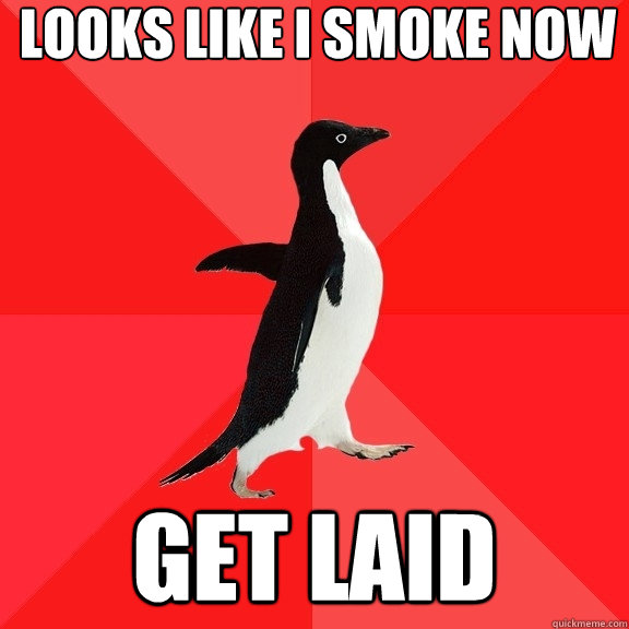 Looks like i smoke now get laid  Socially Awesome Penguin