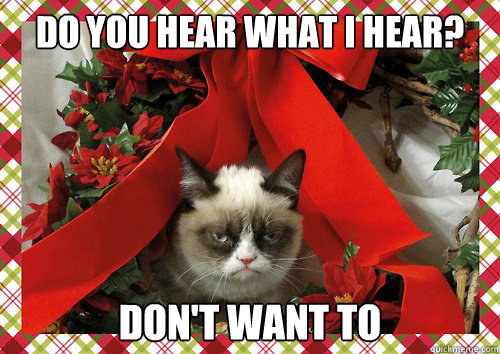 DO YOU HEAR WHAT I HEAR? DON'T WANT TO  - DO YOU HEAR WHAT I HEAR? DON'T WANT TO   A Grumpy Cat Christmas