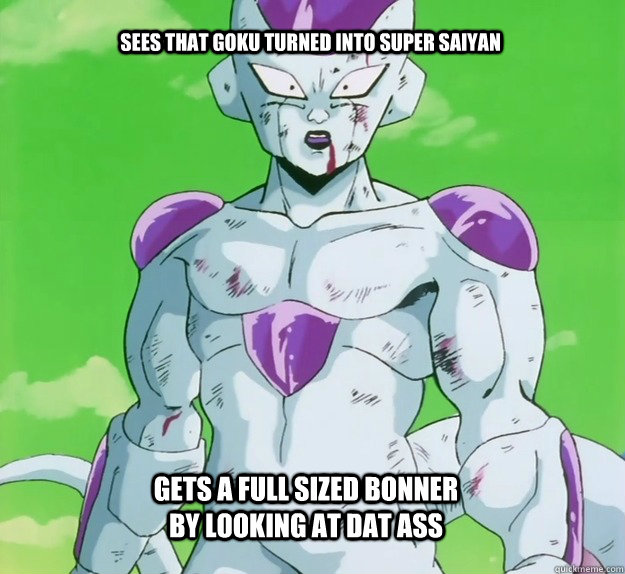 Sees that Goku turned into Super Saiyan  gets a full sized bonner by looking at dat ass  Dragon Ball Z Kai