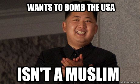 Wants to bomb the USA Isn't a Muslim  