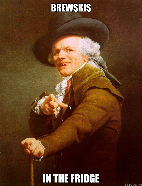 Brewskis in the fridge  Joseph Ducreux