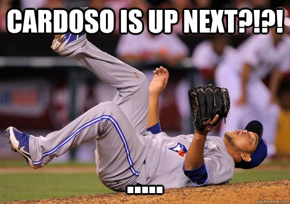 Cardoso is up next?!?! ..... - Cardoso is up next?!?! .....  LOL Pujols