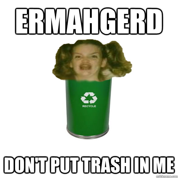 in the trash it goes meme