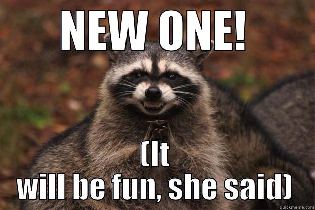 NEW ONE! (IT WILL BE FUN, SHE SAID) Evil Plotting Raccoon