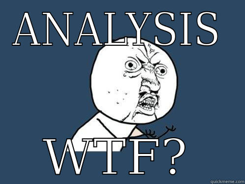 ANALYSIS WTF? Y U No