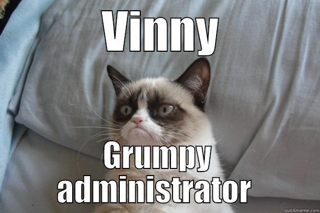  VINNY GRUMPY ADMINISTRATOR  Grumpy Cat