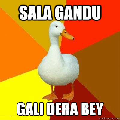 sala gandu gali dera bey  Tech Impaired Duck