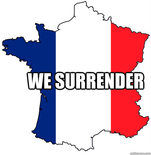 we surrender    