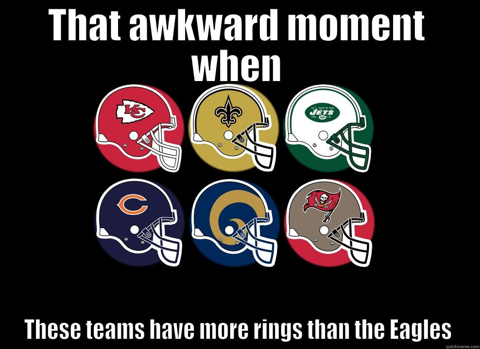 Eagles Rings - THAT AWKWARD MOMENT WHEN THESE TEAMS HAVE MORE RINGS THAN THE EAGLES Misc