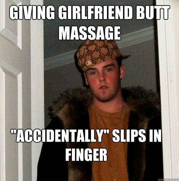 Giving girlfriend butt massage 