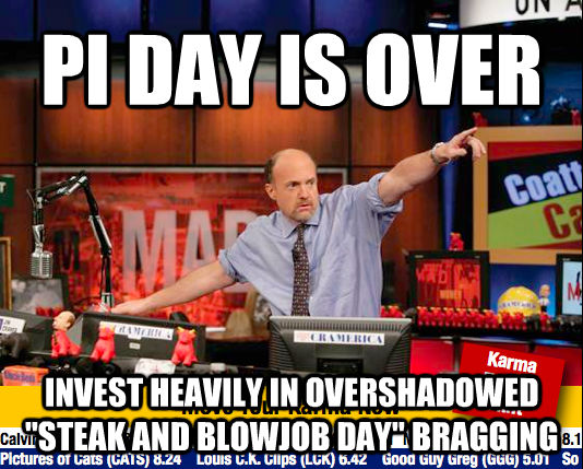 PI DAY IS OVER INVEST HEAVILY IN OVERSHADOWED 