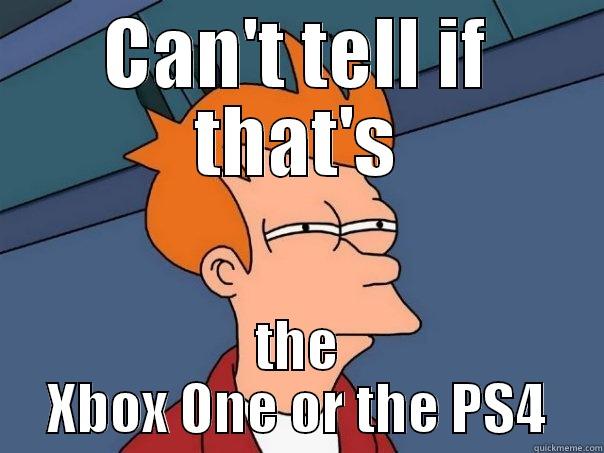 CAN'T TELL IF THAT'S THE XBOX ONE OR THE PS4 Futurama Fry