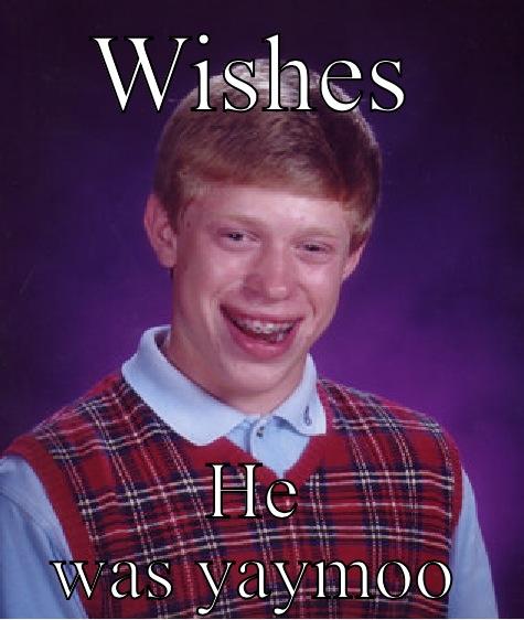 WISHES HE WAS YAYMOO Bad Luck Brian