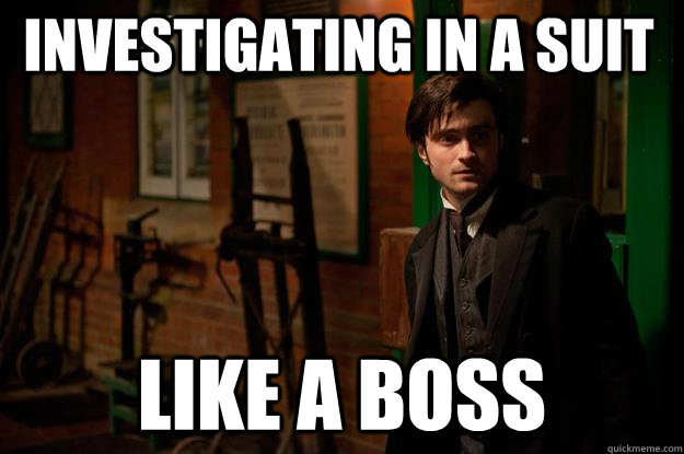 Investigating in a Suit Like a Boss  Harry potter