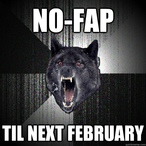 no-fap til next February   Insanity Wolf