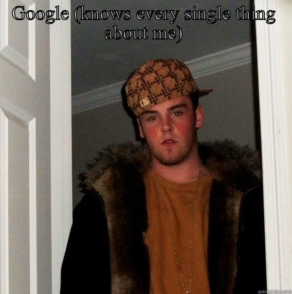 NYE fail - GOOGLE (KNOWS EVERY SINGLE THING ABOUT ME)  Scumbag Steve