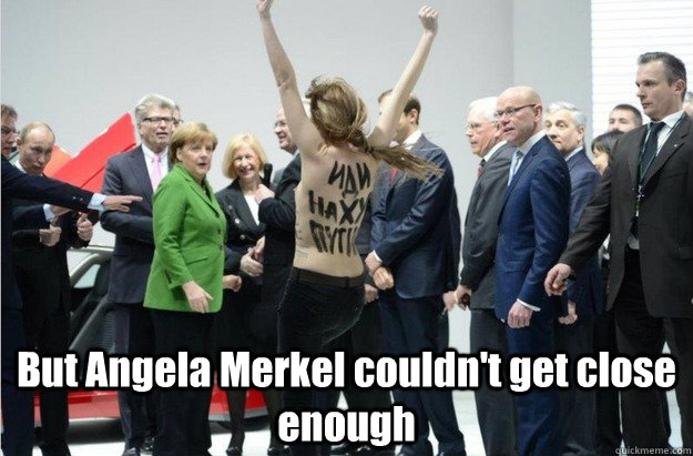 But Angela Merkel couldn't get close enough - But Angela Merkel couldn't get close enough  Misc