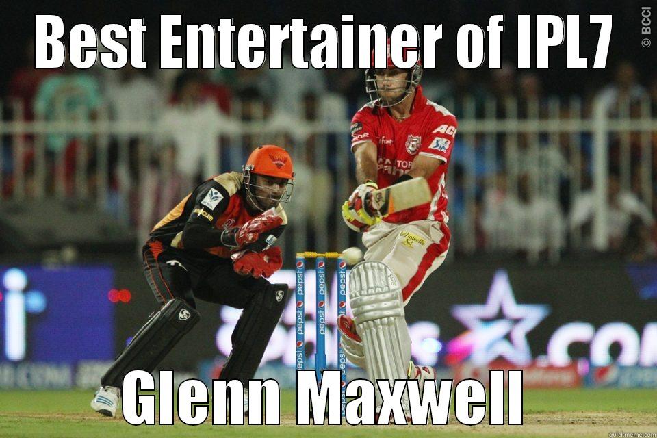 BEST ENTERTAINER OF IPL7 GLENN MAXWELL Misc