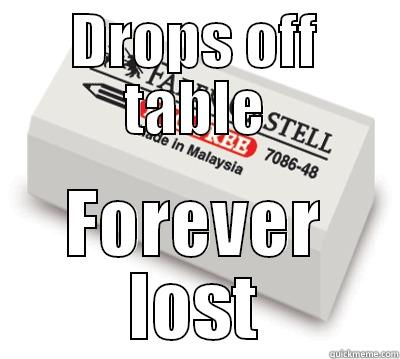 DROPS OFF TABLE FOREVER LOST Misc