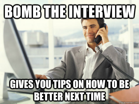 BOMB THE INTERVIEW GIVES YOU TIPS ON HOW TO BE BETTER NEXT TIME  Good Guy Potential Employer