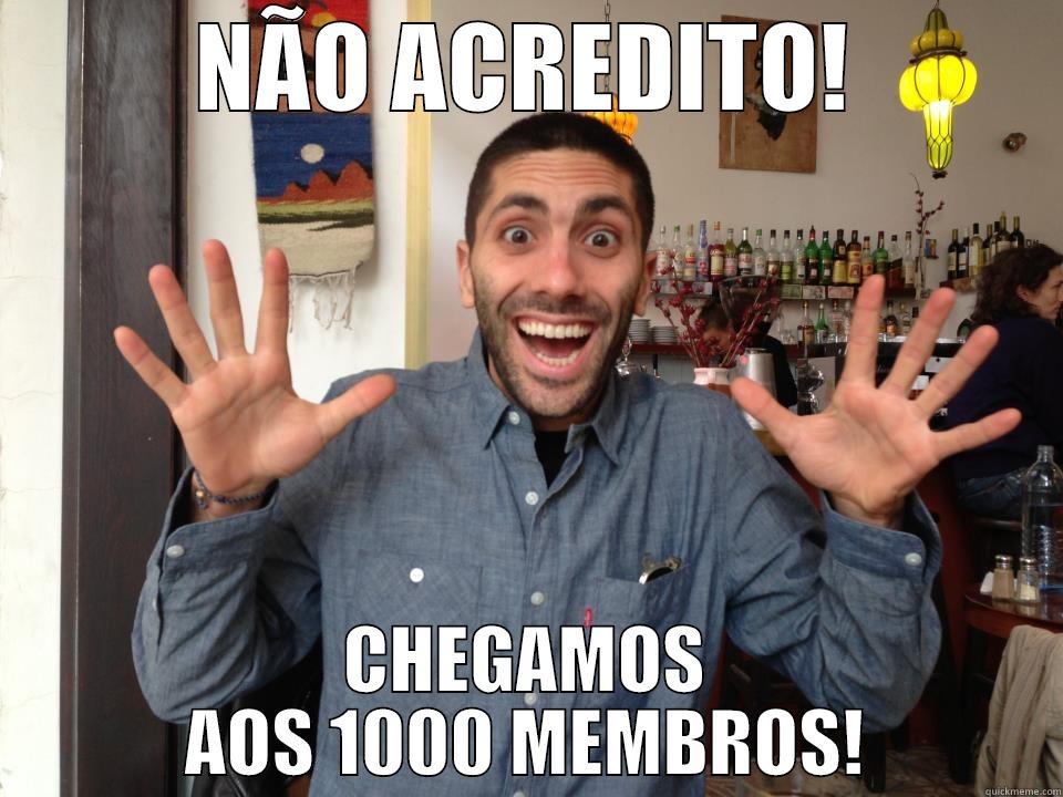 NÃO ACREDITO! CHEGAMOS AOS 1000 MEMBROS! Misc