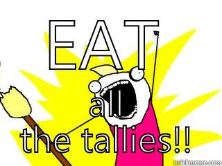 EAT ALL THE TALLIES!! All The Things