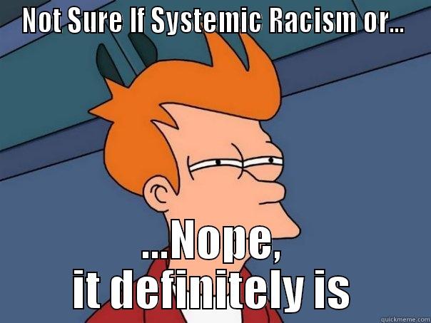 NOT SURE IF SYSTEMIC RACISM OR... ...NOPE, IT DEFINITELY IS Futurama Fry